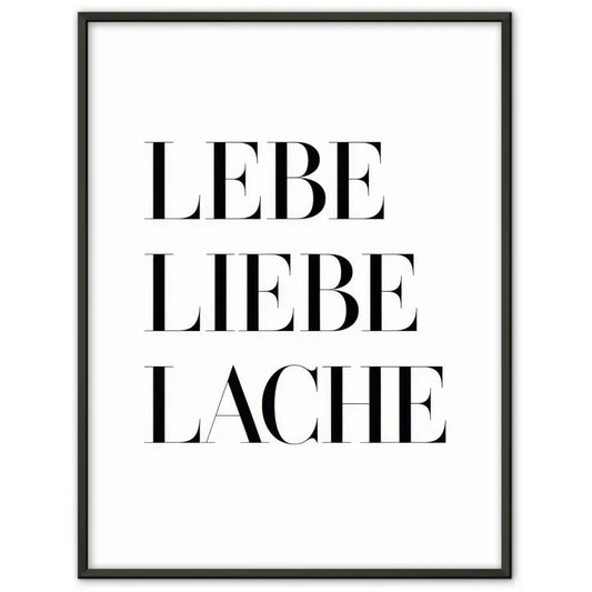 Bunte Schilder am Strand Poster mit Slogans für gute Laune