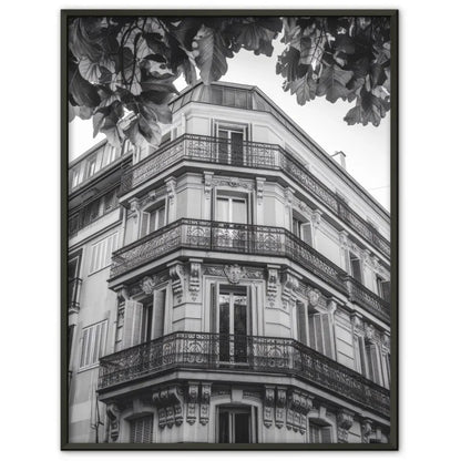 Architektonische Fassade Poster in Schwarz-Weiß für dein Zuhause