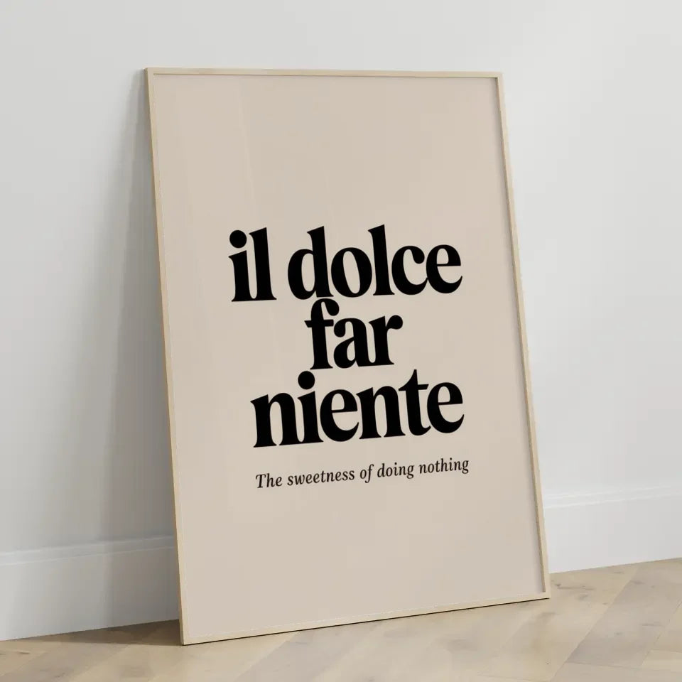 Poster Dream mit Herzen und Sternen auf hellblauem Hintergrund