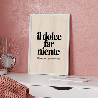 Poster Dream mit Herzen und Sternen auf hellblauem Hintergrund