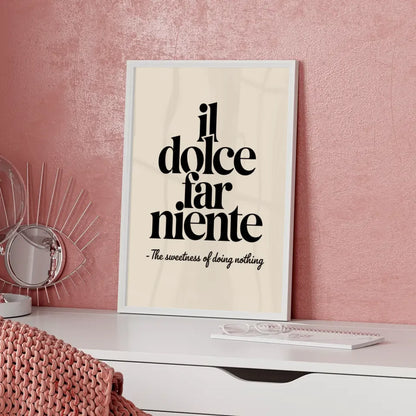 Poster Dream mit Herzen und Sternen auf hellblauem Hintergrund