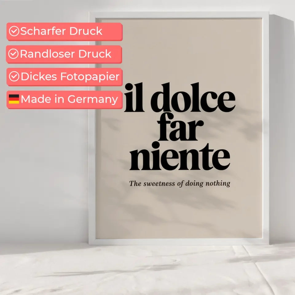 Poster Dream mit Herzen und Sternen auf hellblauem Hintergrund