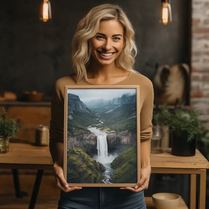 Vøringsfossen Poster Wasserfall Norwegen atemberaubendes Fotoposter kaufen