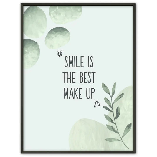 Beruhigendes Poster mit Blumen und Zitat für mehr Selbstvertrauen