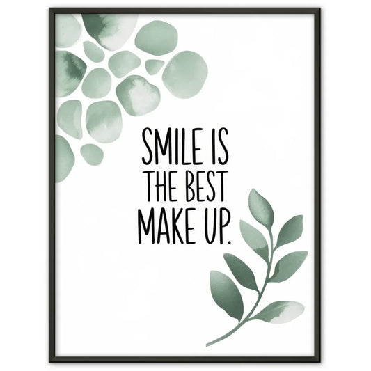 Beruhigendes Poster mit Blumen und Zitat für mehr Selbstvertrauen