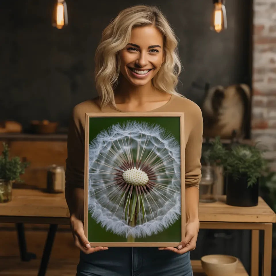 Eleganter Poster mit weißen Pfingstrosen in Blüte für Ihr Zuhause