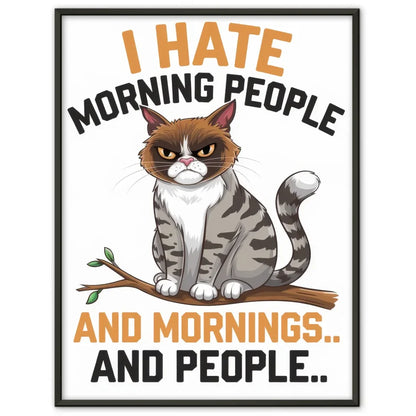 Niedliche Katze Ausmalposter für Kinder künstlerisch gestalten Poster