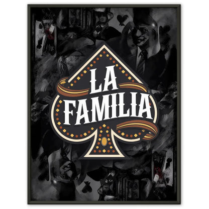 Löwen Poster mit Feuer Rauch Motiv und Zitat Niemals aufgeben