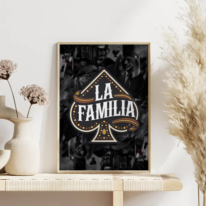 Löwen Poster mit Feuer Rauch Motiv und Zitat Niemals aufgeben