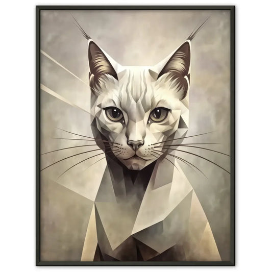 Kreatives Katzenporträt Poster für stilvolle Raumgestaltung