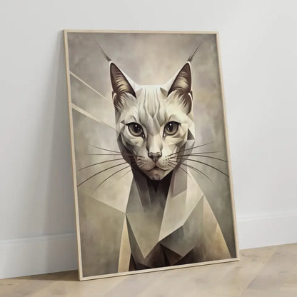 Kreatives Katzenporträt Poster für stilvolle Raumgestaltung