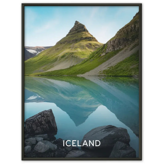 Poster mit Moin Design in Blau Minimalistisch und Elegant Dekorativ