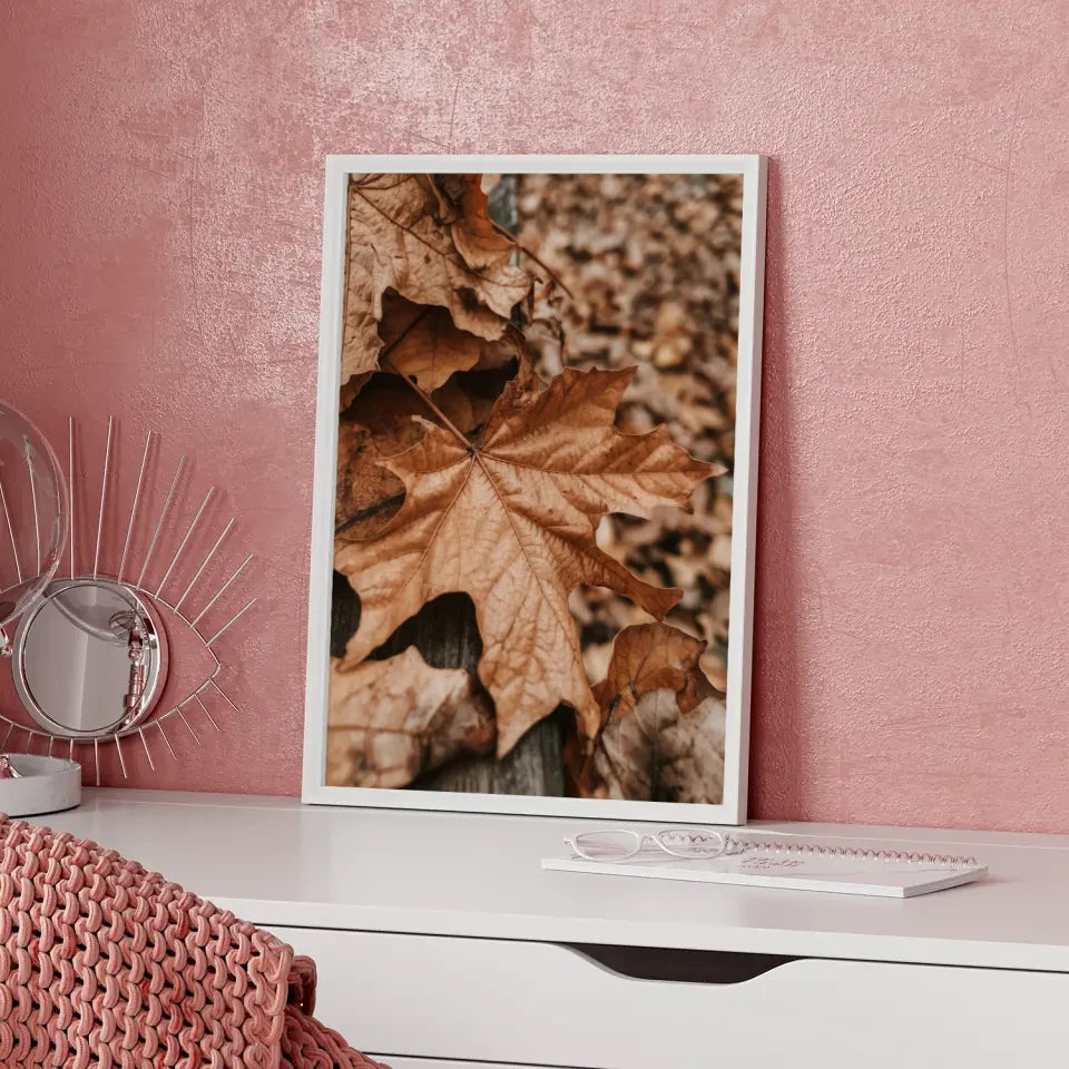 Minimalistisches Poster mit geometrischen Formen in Beige und Schwarz