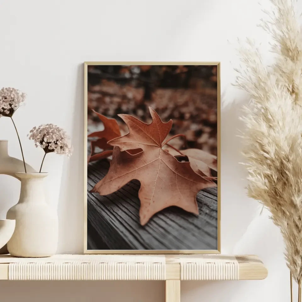 Minimalistisches Poster mit geometrischen Formen in Beige und Schwarz