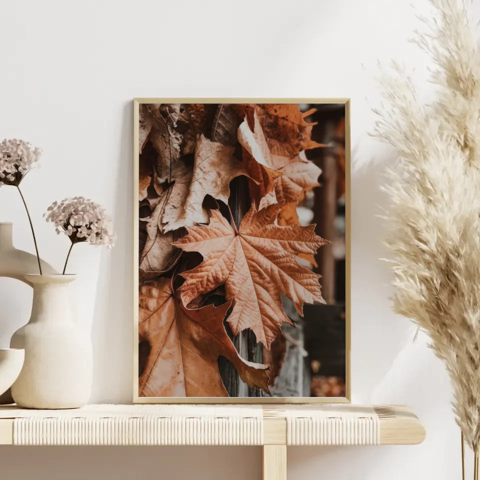 Minimalistisches Poster mit geometrischen Formen in Beige und Schwarz