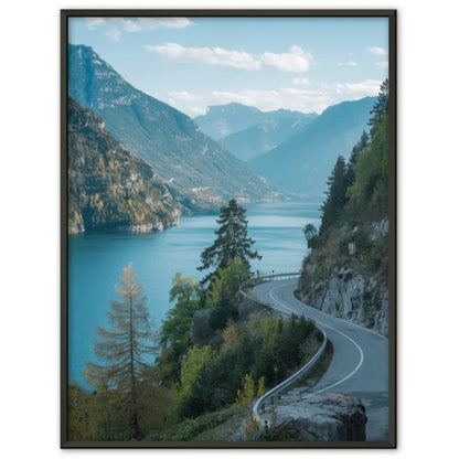 Poster mit ruhiger Strandszene bei Sonnenuntergang für gemütliches Wohnen