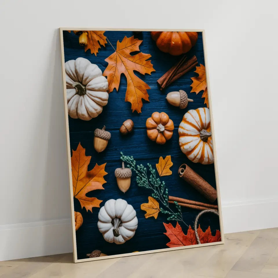 Boho Poster mit Erdkugel in Grün und Rot für ansprechende Wanddekoration