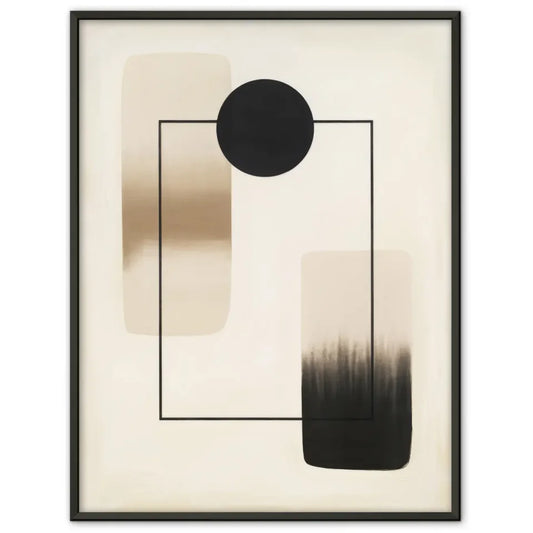 Geometrisches Kunst Poster mit minimalistischen Formen und Farbverlauf