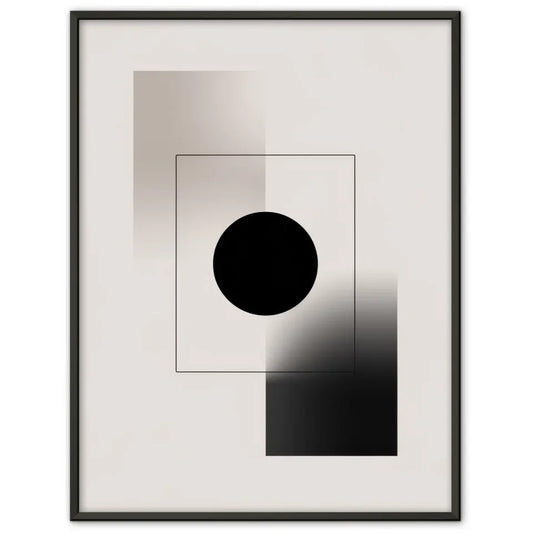 Geometrisches Kunst Poster mit minimalistischen Formen und Farbverlauf