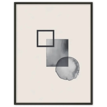 Minimalistisches Poster mit geometrischen Formen in Beige gestalten