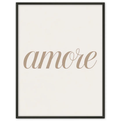 Minimalistischer AMORE Poster für stilvolle Inneneinrichtung