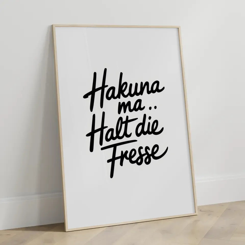 Minimalistisches Poster mit Handgeschriebenem Text für Gemütlichkeit