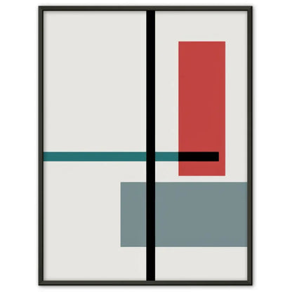 Minimalistischer Poster mit geometrischen Linien und Rechtecken artdesign