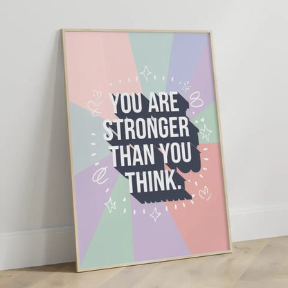 Inspirierender Poster mit Zitat in Pastell Farben für Motivation