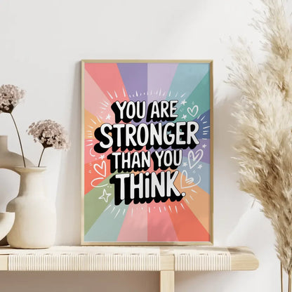 Motivierendes Poster mit Pastellfarben und inspirierendem Zitat