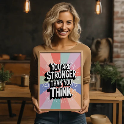 Motivierendes Poster mit elegantem Zitat in Pastellfarben gestalten