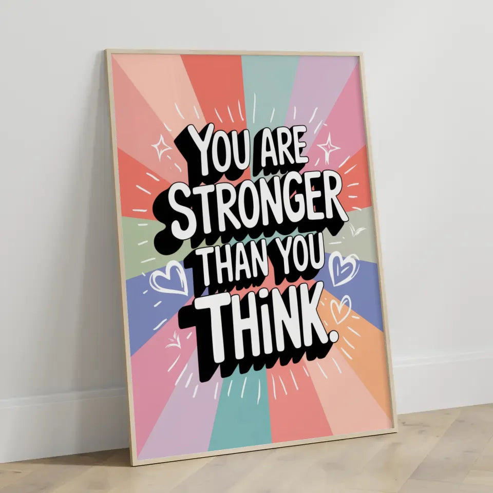 Motivierendes Poster mit elegantem Zitat in Pastellfarben gestalten