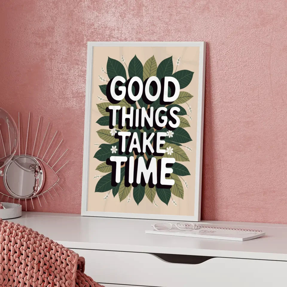 Inspirierendes Poster Mach mehr von dem was dich glücklich macht