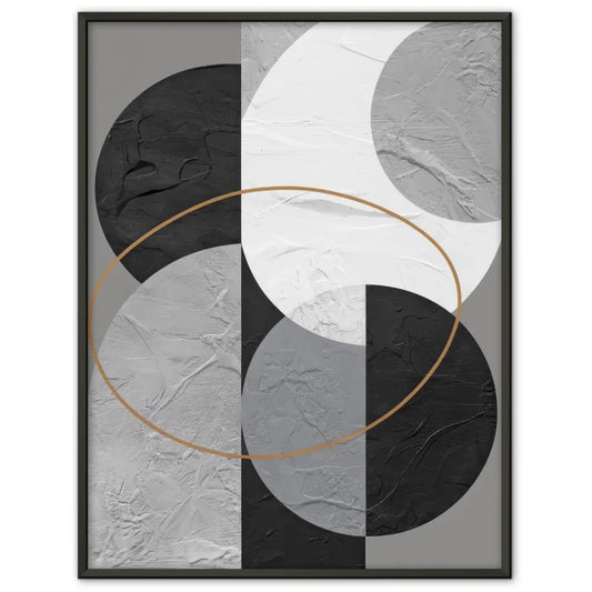 Künstlerisches Plakat: MIND OVER MATTER in schwarzem Pinselstrich 1