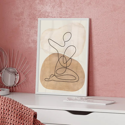 Künstlerisches Plakat: MIND OVER MATTER in schwarzem Pinselstrich 5