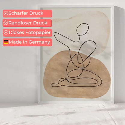 Künstlerisches Plakat: MIND OVER MATTER in schwarzem Pinselstrich 6