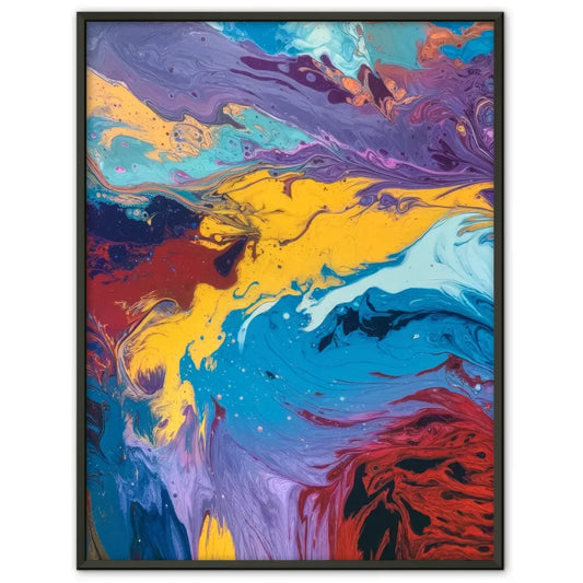 Kreatives Boho Poster einer Erdkugel in Grün und Rot für stilvolle Wände 1