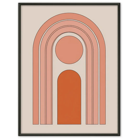 Minimales Poster in Beige und Braun für modernes Wohndesign 1