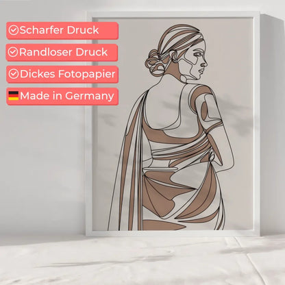 Vielseitiges Poster mit fließenden Farben in Weiß, Blau und Pfirsich 6