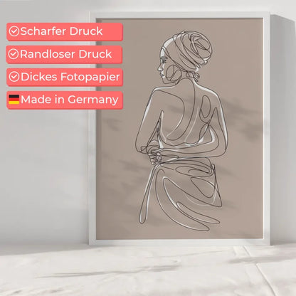 Fließende Farben in Weiß, Blau und Pfirsich Abstraktes Poster 6