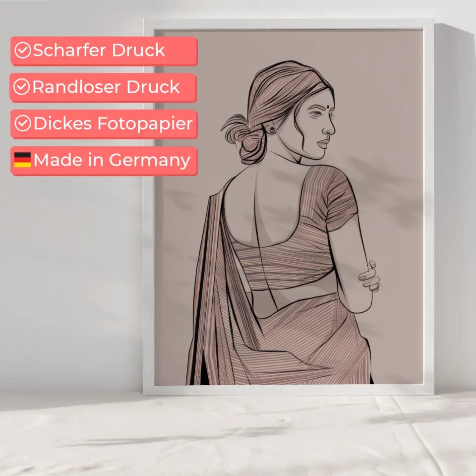 Kreatives Raumgestaltungsposter in fließenden Farben: Weiß, Blau, Pfirsich 6