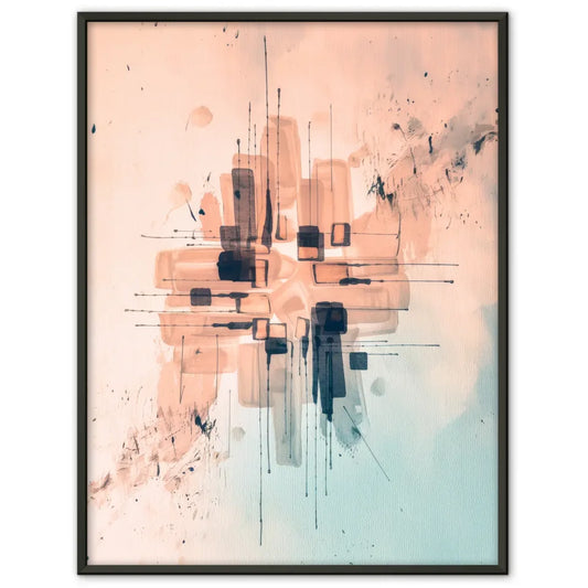 Grüntöne ätherisches Blatt Poster für eine natürliche Raumgestaltung 1