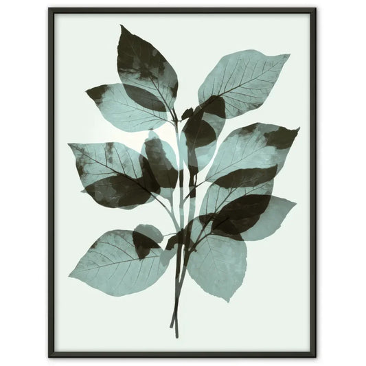 Ätherisches Poster mit grünen Blättern für eine beruhigende Naturatmosphäre 1