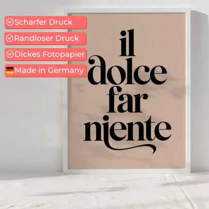 Poster mit inspirierendem Zitat für ein wertvolles Leben decorieren