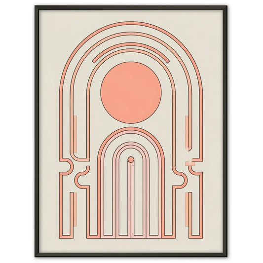 Verschneite Berge und Boote – Ruhige Landschaft als Poster 1