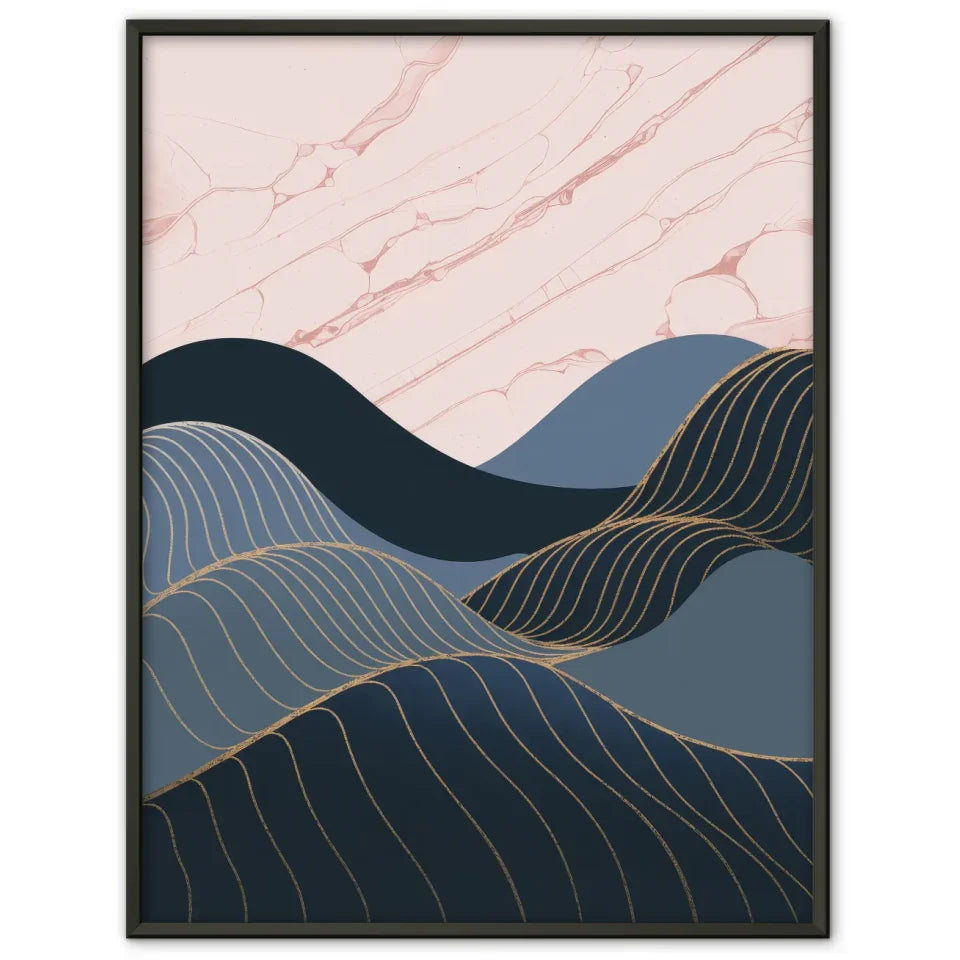 Minimalistisches Poster mit geometrischen Formen und Farbverlauf 1