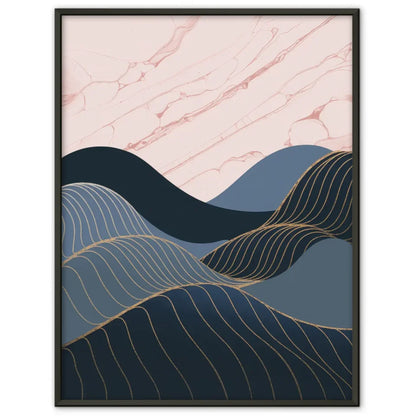 Minimalistisches Poster mit geometrischen Formen und Farbverlauf 1