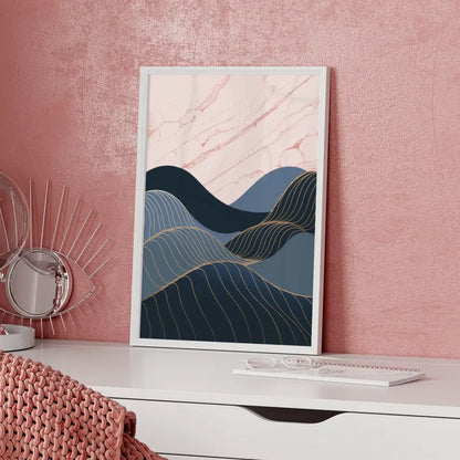 Minimalistisches Poster mit geometrischen Formen und Farbverlauf 5