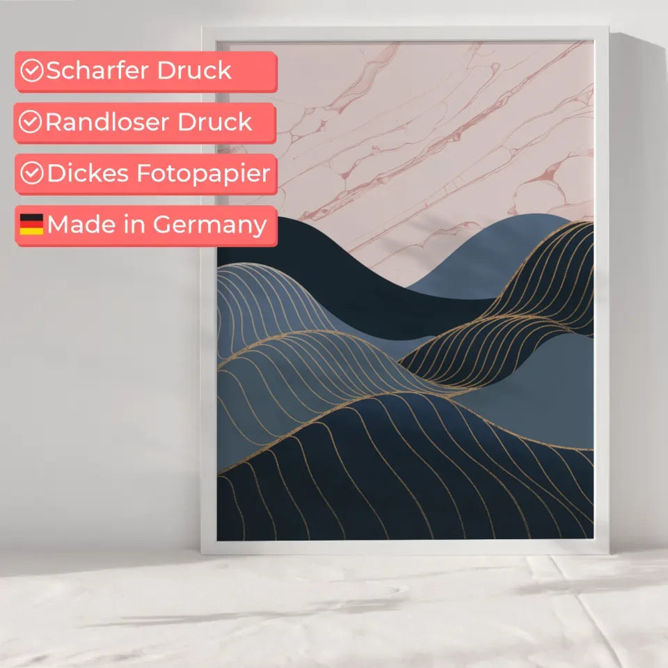 Minimalistisches Poster mit geometrischen Formen und Farbverlauf 6