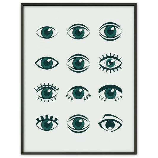 Impressionistisches Poster einer Strandszene mit sanften Wellen und Himmel. 1