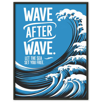 Kunstvolles Poster mit stilisierter Frauenillustration 1